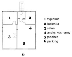 Plan apartamentu rodzinnego - W Dolinie Modrzewi | Agroturystyka Rudawy Janowickie